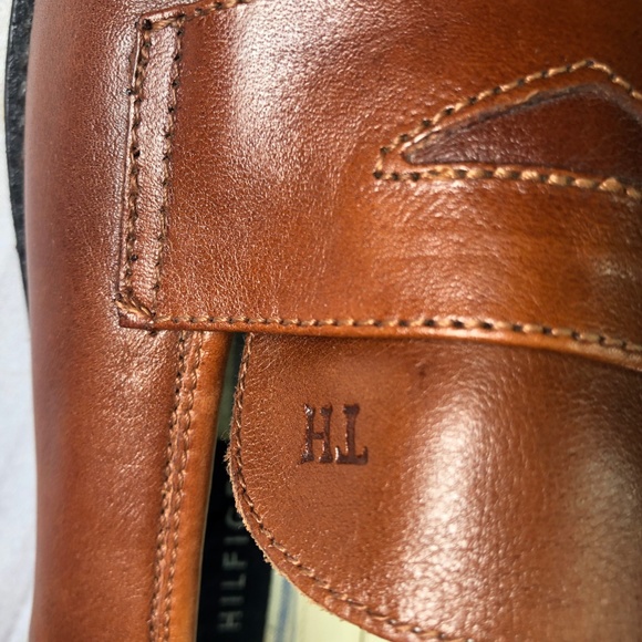 Tommy Hilfiger Brown Leather Shoes Size 7.5
